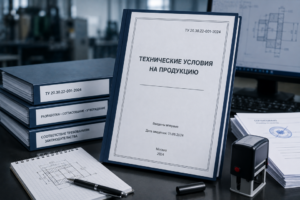 Образец документа: регистрация технических условий (ТУ)